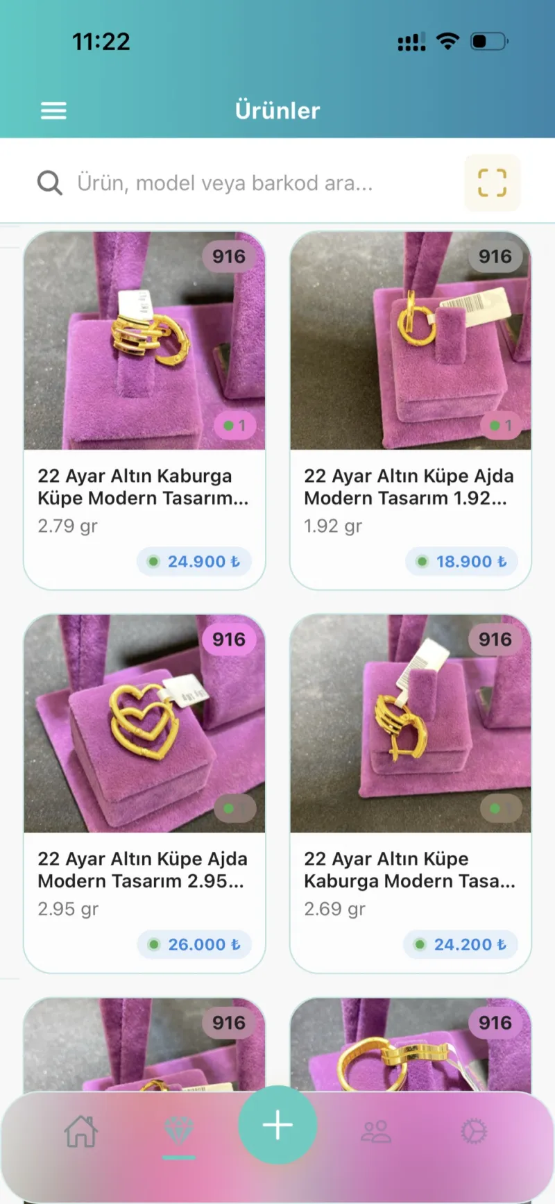 Dezy kuyumcu e-ticaret ürün listeleme ekranı — pazaryerine yayınlama