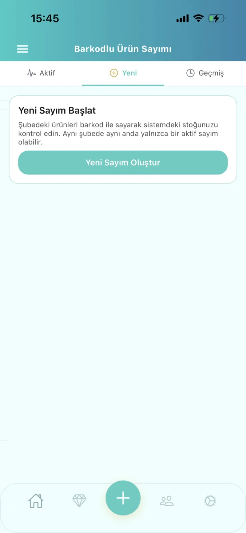 Dezy kuyumcu offline stok sayımı ekranı — barkod tarama